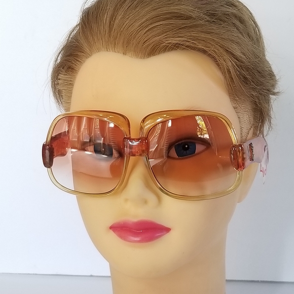 RARE AMAZING Vintage YVES SAINT LAURENT YSL PARIS 1970'S OVERSIZED    Sunglasses - Picture 2 of 16